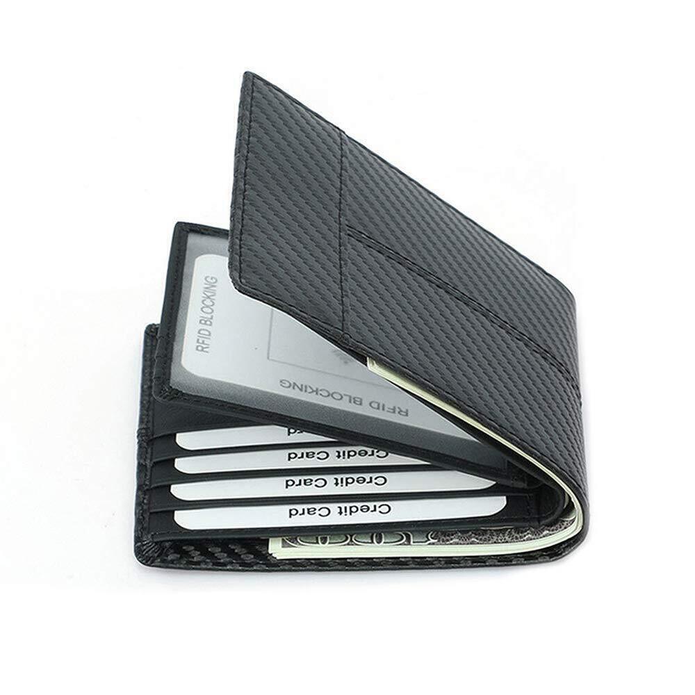 6945 RFID Blocking Card Wallet Minimalist Clutch Wallets Carbon Fiber Slim